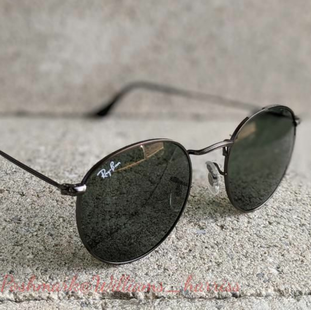 Ray-Ban Round Metal Black RB3447 New Unisex